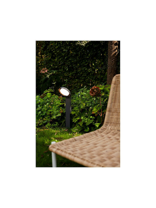 Lutec Φωτιστικό Κολωνάκι LED Εξωτερικού Χώρου 15W με Θερμό Λευκό Φως IP54 Μαύρο