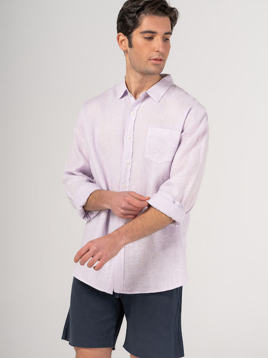 Crossley Linen Shirt by the serie Linen - JIOCH 1068 Purple