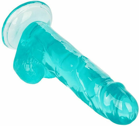 Calexotics Size Queen Dildo Realistisches Dildo mit Hoden und Saugnapf Turquoise 15cm