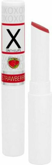 Sensuva X On The Lips Buzzing Lip Balm Stimulant cu Feromoni cu Parfum Căpșuni sfârâietoare 2gr