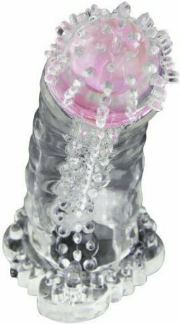 Baile Brave Man Sensor Penis Sleeve Penis Extension Transparent 18cm
