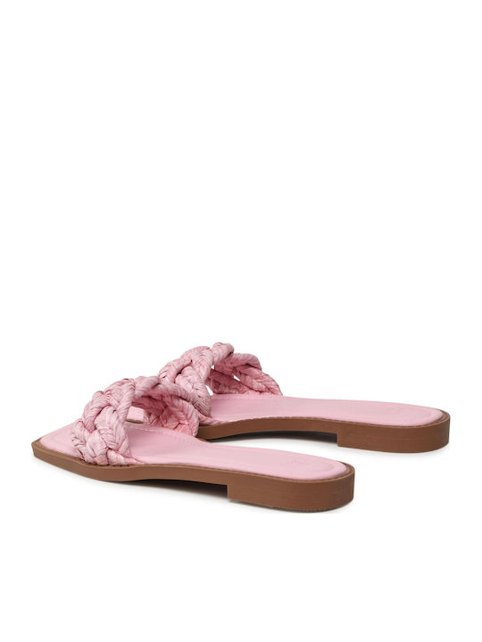 Flache Sandalen für Damen in Rosa Farbe