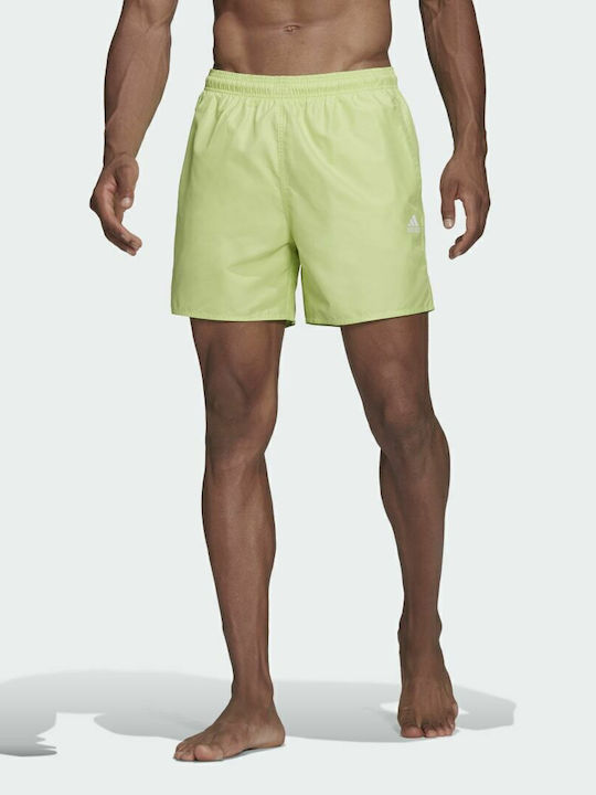 Solid Men's Swimwear Shorts Yellow