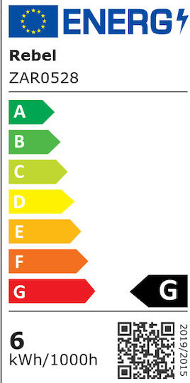 Rebel Λάμπα LED 6W για Ντουί GU5.3 και Σχήμα MR16 Φυσικό Λευκό 480lm