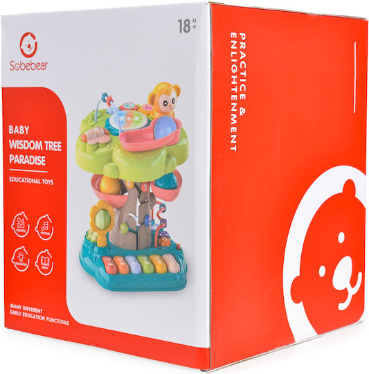 Moni Instrument Muzical Wisdom Tree Paradise Sofebear cu muzică pentru 18++ Luni