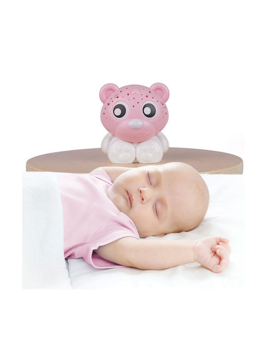 Playgro Kids Projector Lamp Goodnight Bear with Design Projection Pink