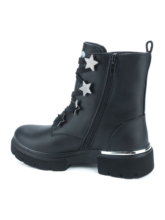 Kids Boots with Laces Black