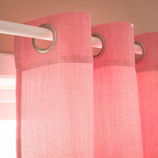 Gofis Home Kinder Vorhang Chrome mit Haken Gum Pink 20-04-930/23 140x280cm