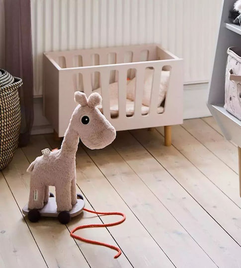 Done by Deer Pull-Along Toy Rolling Toy Giraffe made of Fabric for 12++ Months
