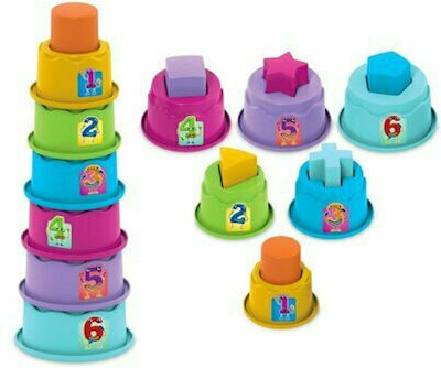 Dede Stacking Toy Πύργος με Αριθμούς και Σχήματα for 12++ Months