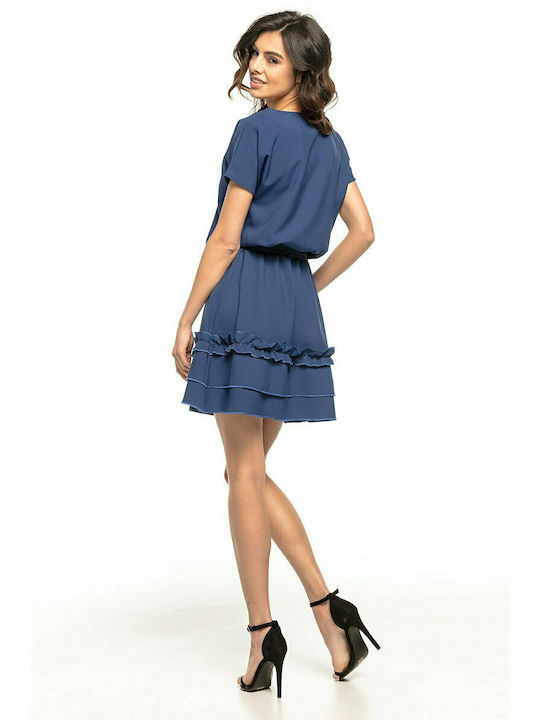 Tessita Sommer Mini Kleid Blau