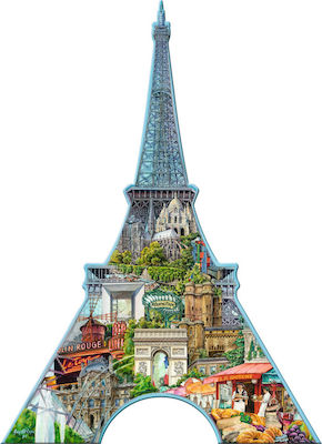 (Silhouette) Eiffelturm Puzzle 2D 960 Pieces