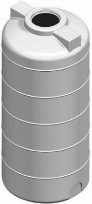 Mytherm Σ6 ECO Plastică Depozit Apă / Petrol / Ulei Cilindric Vertical 200lt Albă