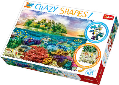 Crazy Shapes: Tropical Island Puzzle 2D 600 Pieces