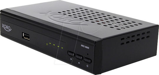 Xoro Δορυφορικός Αποκωδικοποιητής HRS 8689 SAT100623 HD (720p) DVB-S2 σε Μαύρο Χρώμα