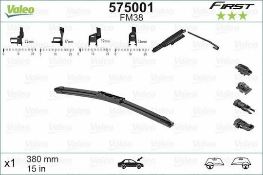 Valeo First Multiconnection FB38 Driver Car Wiper 380mm Universal