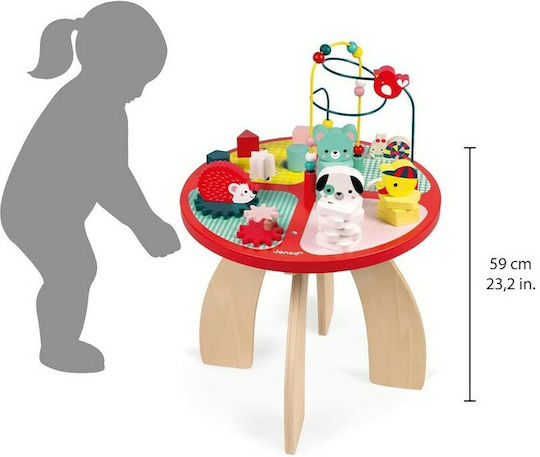 Janod Τραπεζάκι Δραστηριοτήτων Baby Forest από Ξύλο για 12+ Μηνών