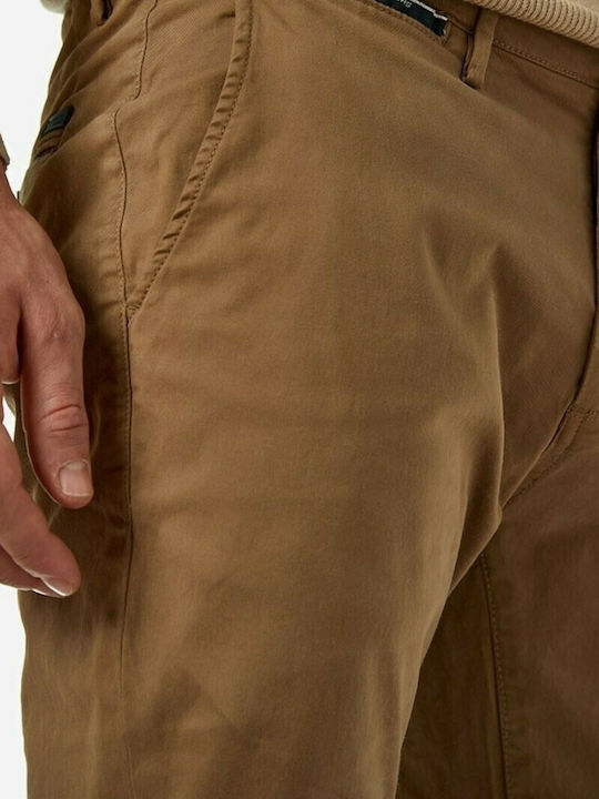 Trousers Chino Elastic in Slim Fit Beige