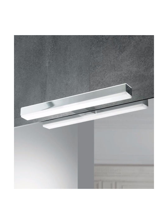 Ebir Iluminacion Veronica Μοντέρνο Φωτιστικό Τοίχου με Ενσωματωμένο LED και Φυσικό Λευκό Φως Ασημί 30εκ.