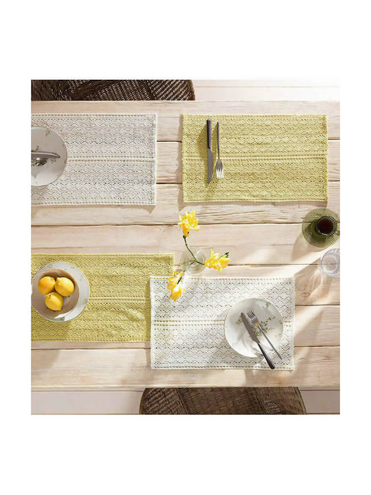 Gofis Home Crochet Σουπλά Υφασμάτινο Spring Green 50x25cm