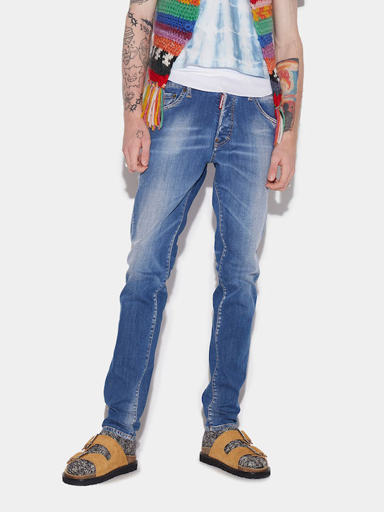 Cool Guy Herren Jeanshose Elastisch Hellblau