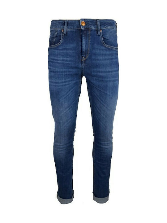 Zack M Pantaloni Jeans pentru Bărbați Elastic Albastru