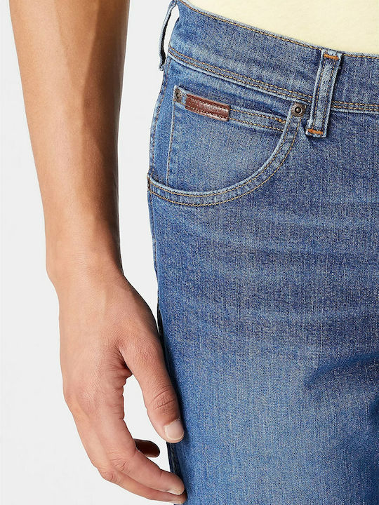 Texas Men's Jeans Pants with Slim Straight Fit Blue