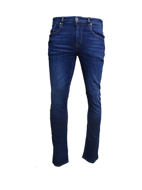 Zack M Pantaloni Jeans pentru Bărbați Elastic Albastru