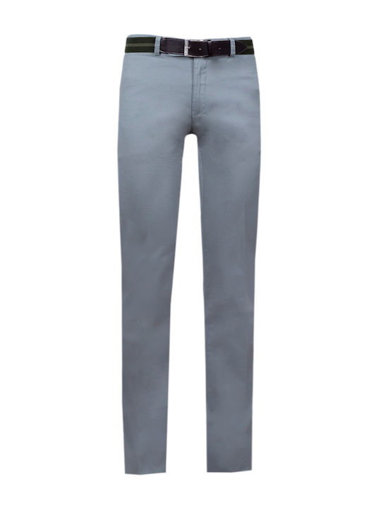 Trousers Chino Elastic in Regular Fit Gray