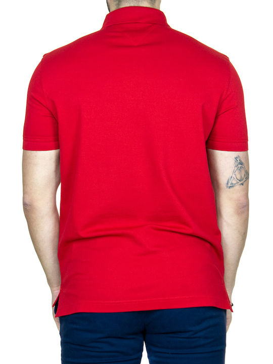 Tommy Hilfiger Ανδρικό T-shirt Κοντομάνικο Polo Κόκκινο