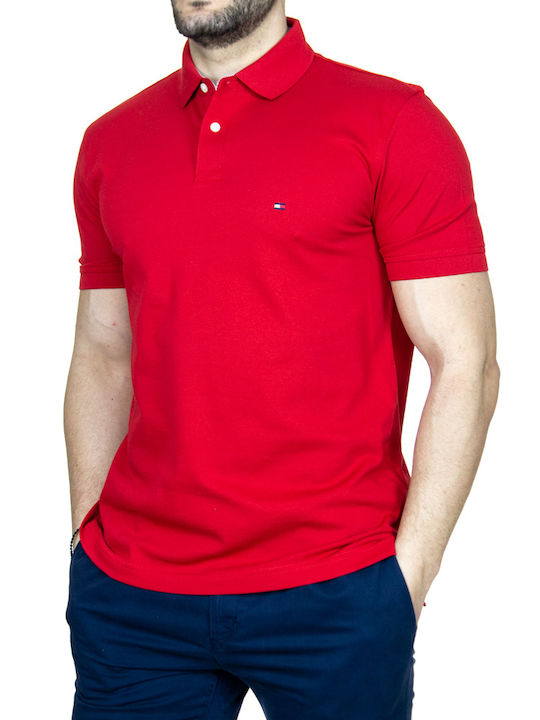 1985 Polo Short Sleeve Blouse Red