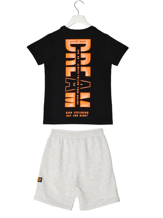 Sprint Kids Set with Shorts Summer 2pcs Black