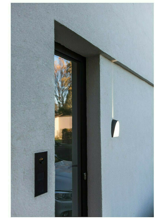 Lutec Apollo Επιτοίχια Εξωτερική Πλαφονιέρα LED IP54 14W με Θερμό Λευκό Φως 21x6x18εκ.