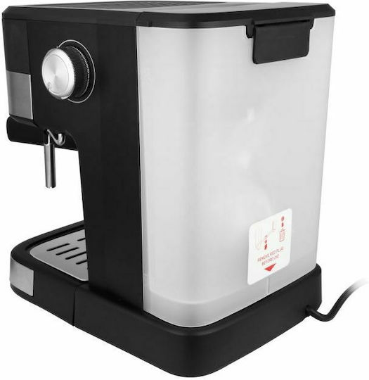 Rohnson Μηχανή Espresso 850W Πίεσης 20bar Μαύρη R-990