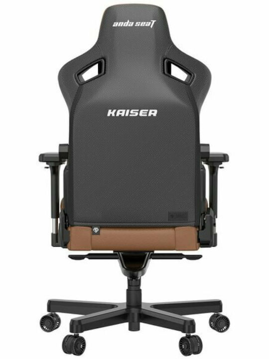 Anda Seat Kaiser 3 XL Καρέκλα Gaming Δερματίνης με Ρυθμιζόμενα Μπράτσα Bentley Brown
