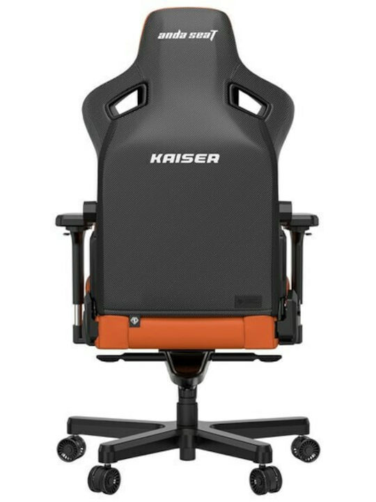 Anda Seat Kaiser 3 Large Καρέκλα Gaming Δερματίνης με Ρυθμιζόμενα Μπράτσα Blaze Orange