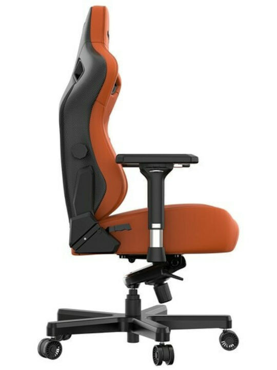 Anda Seat Kaiser 3 Large Καρέκλα Gaming Δερματίνης με Ρυθμιζόμενα Μπράτσα Blaze Orange