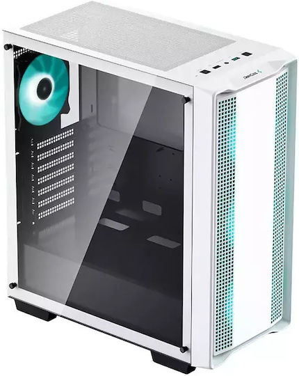 Deepcool CC560 Gaming Midi Tower Κουτί Υπολογιστή με Πλαϊνό Παράθυρο Λευκό