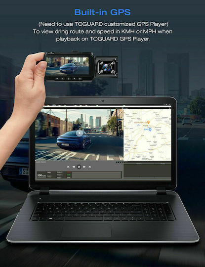 Toguard CE67 Autodigitale Videorekorder Mit Bildschirm 3" GPS