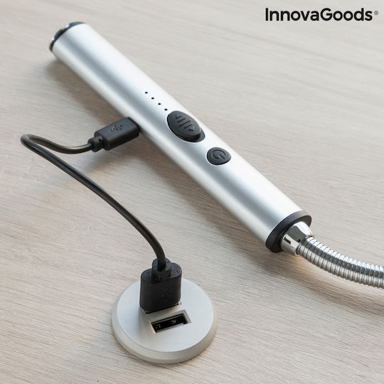 InnovaGoods Αναπτήρας Ηλεκτρικός σε Ασημί χρώμα