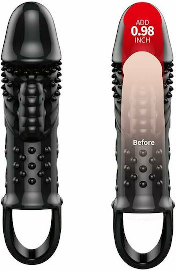 Pretty Love Cecelia Προέκταση Πέους Penis Sleeve Black 14cm
