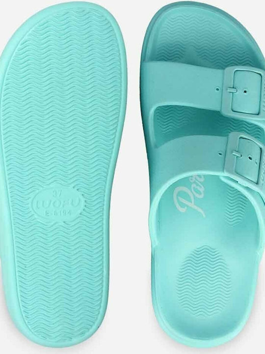 Women's Flip Flops in Turquoise Style Platforms