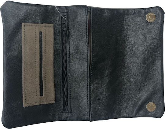 MR MR Pouches Alope Καπνοθήkas aus Künstliches Leder Grau Handgefertigt mit Taste