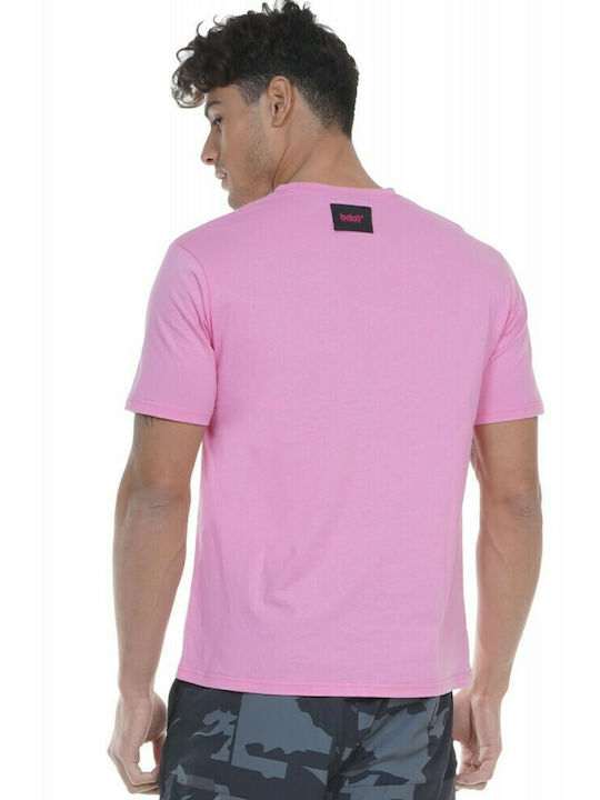 Body Action Herren T-Shirt Kurzarm Dark Pink