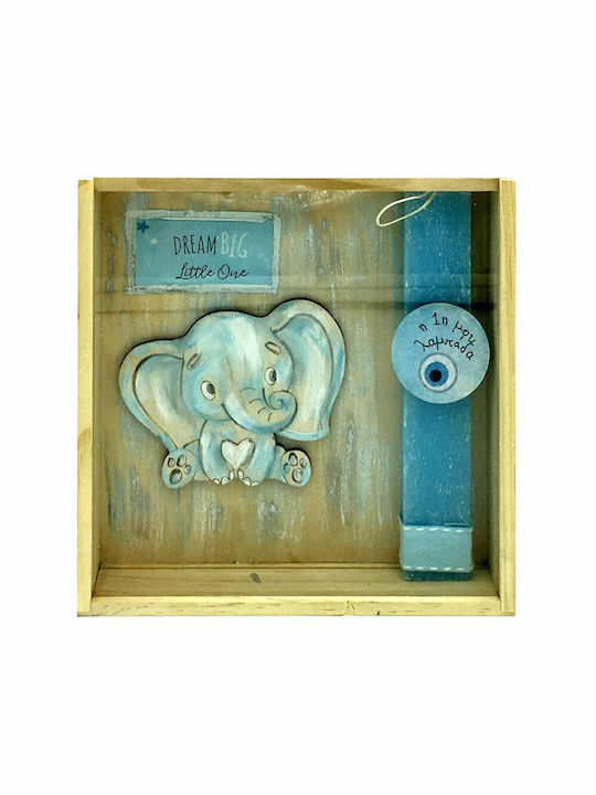 'My First Candle' Flat Handmade Elephant-My First Handmade Set Box-frame Blue