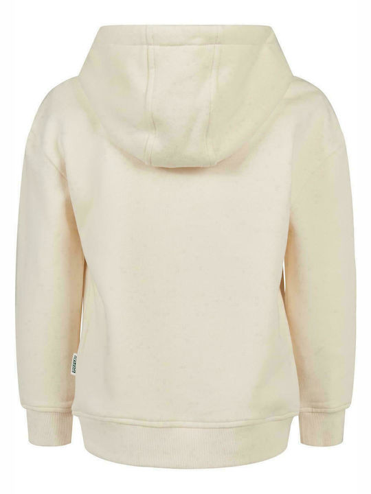 Urban Classics Fleece - Polar Hanorac pentru copii cu glugă White Sand