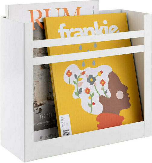Navaris Suport Reviste Metalic White 30x11x27buc 1buc