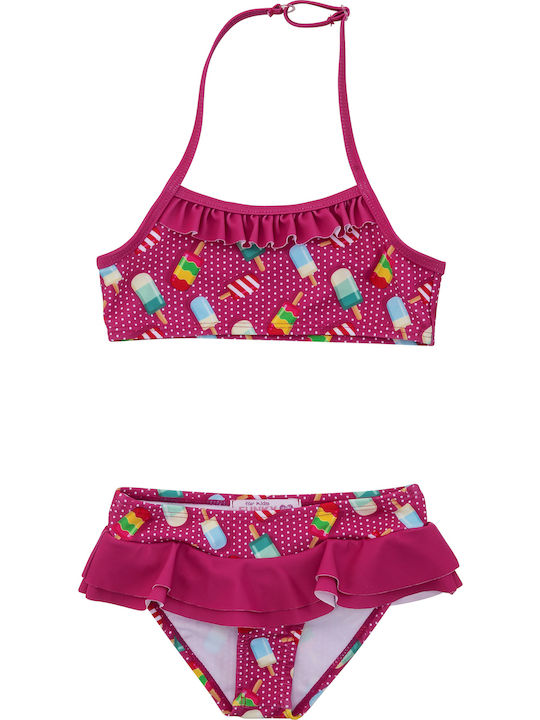 Funky Kinder Badeanzug Bikini Fuchsie