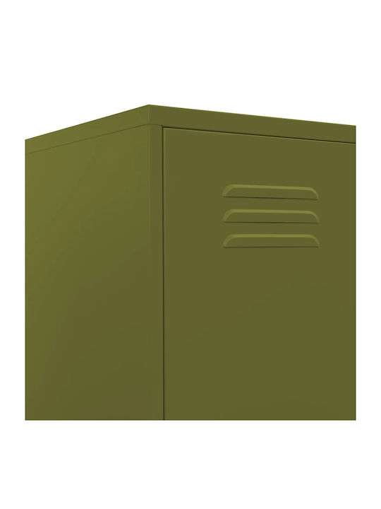 Kleiderschrank Büro mit Schloss Λαδί 35x46x180cm