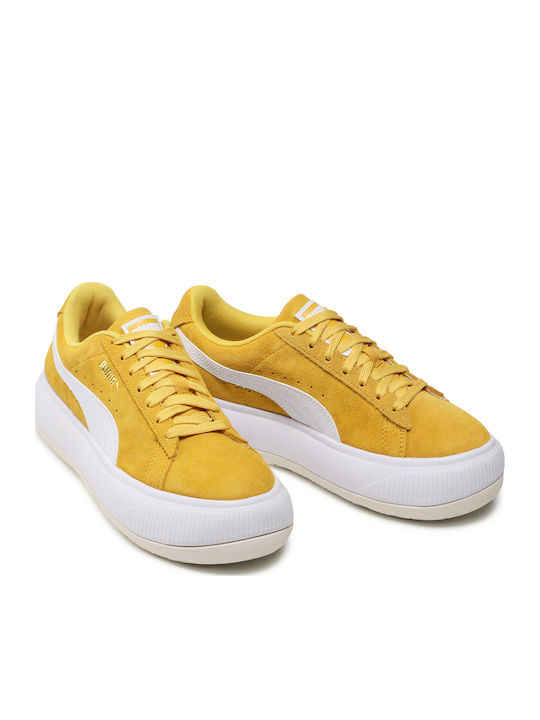 Mayu Damen Flatforms Sneakers Gelb